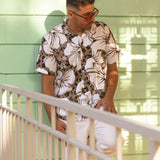 Hibiscus Leopard Buttonup