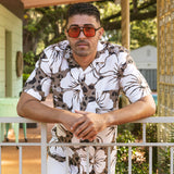 Hibiscus Leopard Buttonup