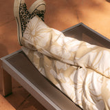 Loose Anti-Workwear Pant - Tan Hibiscus