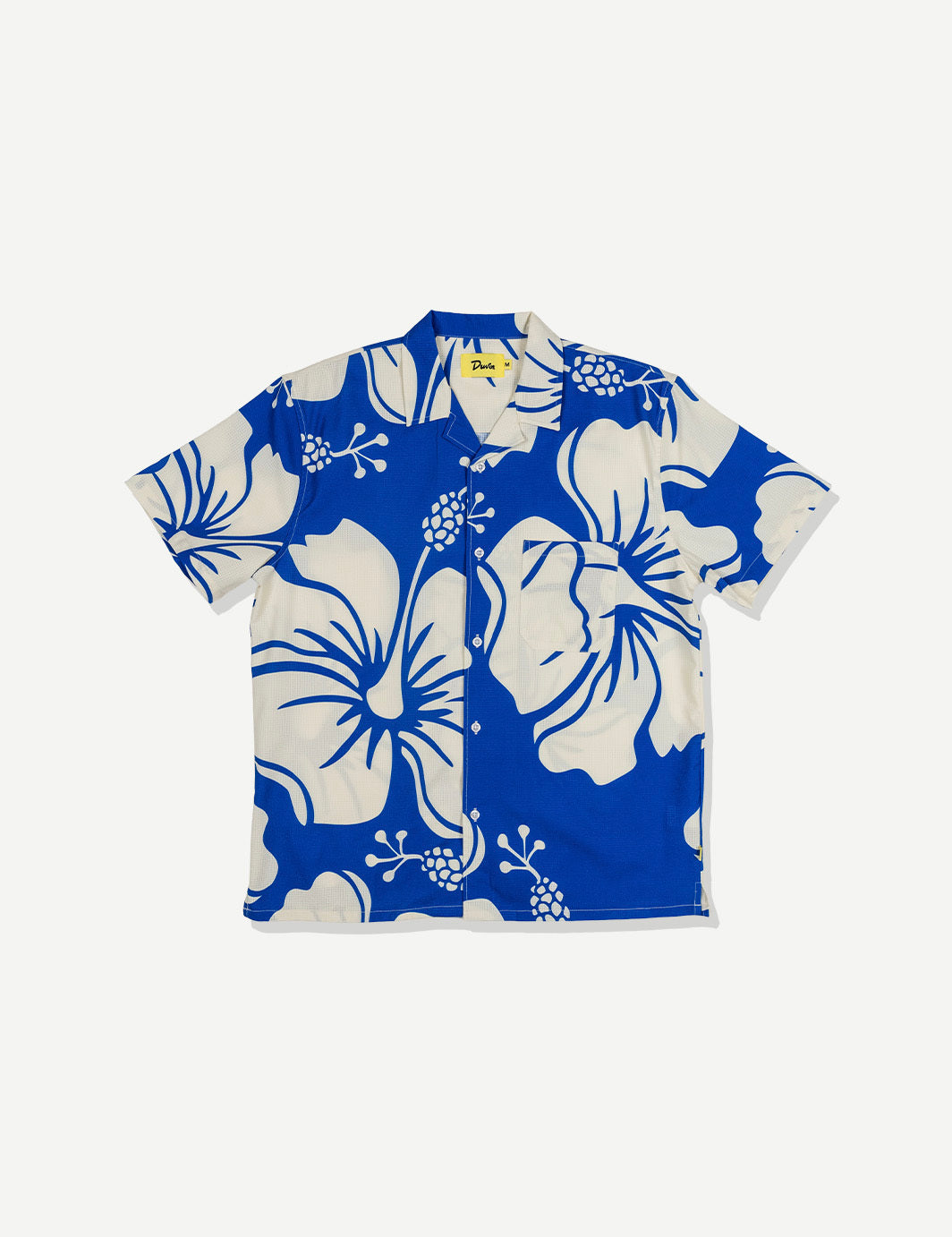 Trouble Paradise Leisure Stretch Buttonup - Blue