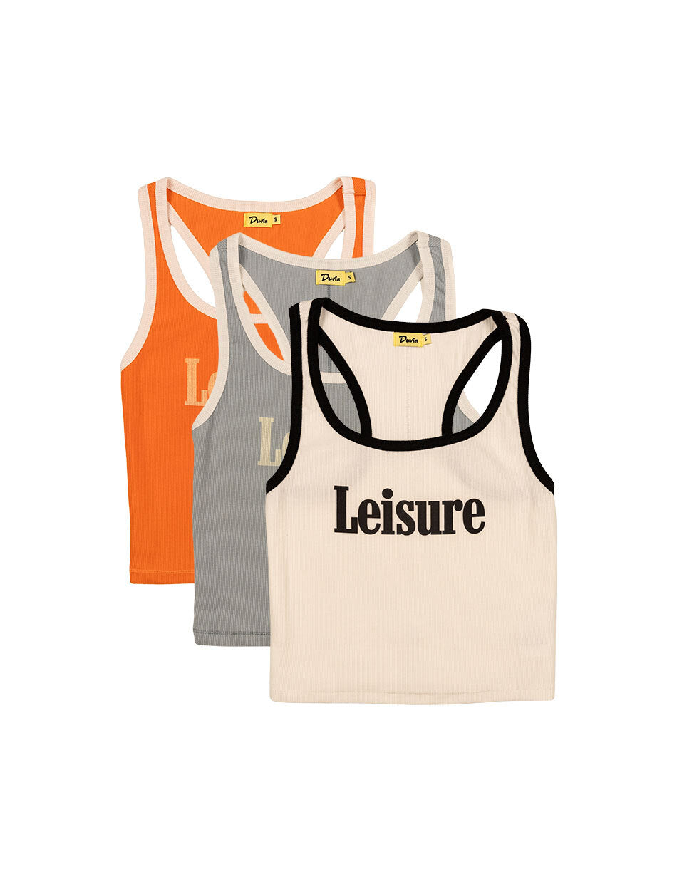 Leisure Ribbed Tank 3 Pack