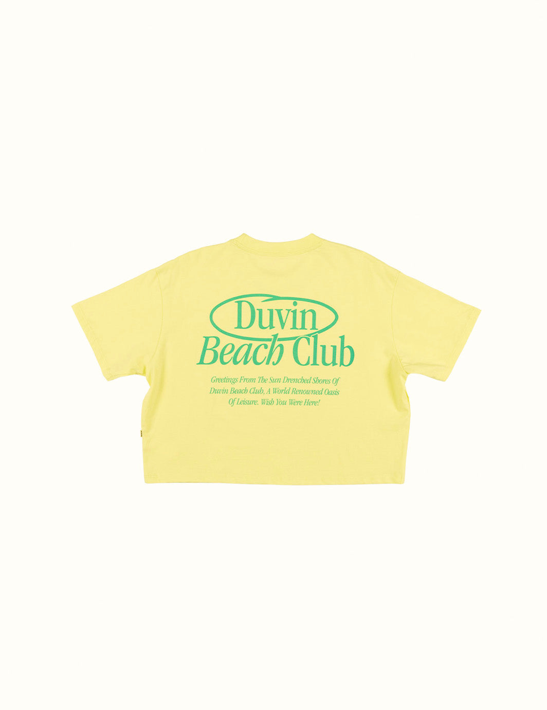 Members Crop Tee - Neon Yellow