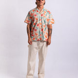 Pastel Flower Stretch Cabana Shirt