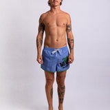 Wind Tanning Swim - Blue