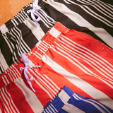 Multi Stripe Swim Short - Red