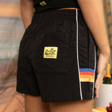 Women's Side Nylon Short - Black