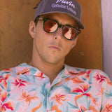 Pastel Flower Stretch Cabana Shirt