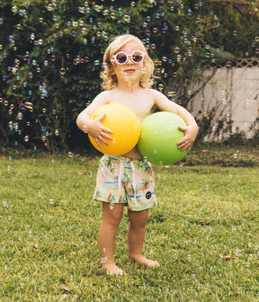 Pastel Palmy Swim Short - Kids