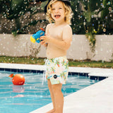 Pastel Palmy Swim Short - Boys
