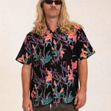 Midnight Lily Cabana Shirt