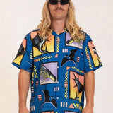 Neon Marlin Cabana Shirt