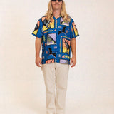 Neon Marlin Cabana Shirt
