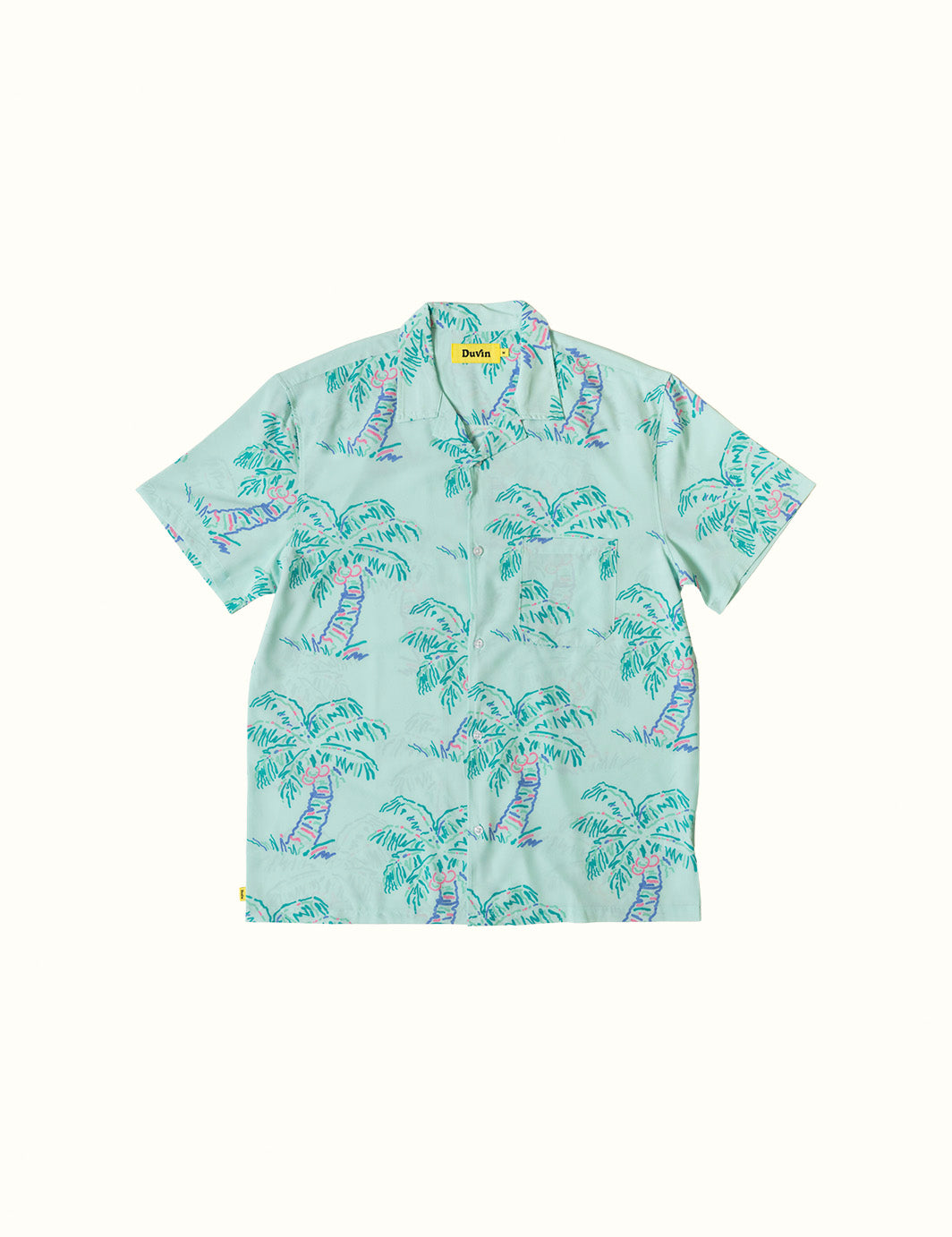 Scribble Palm Buttonup - Lightweight Stretch