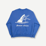 Shark Bite Crew Fleece - Blue
