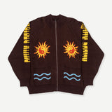 Sun Knit Zip Cardigan
