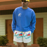 Shark Bite Crew Fleece - Blue