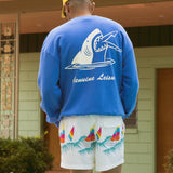 Shark Bite Crew Fleece - Blue