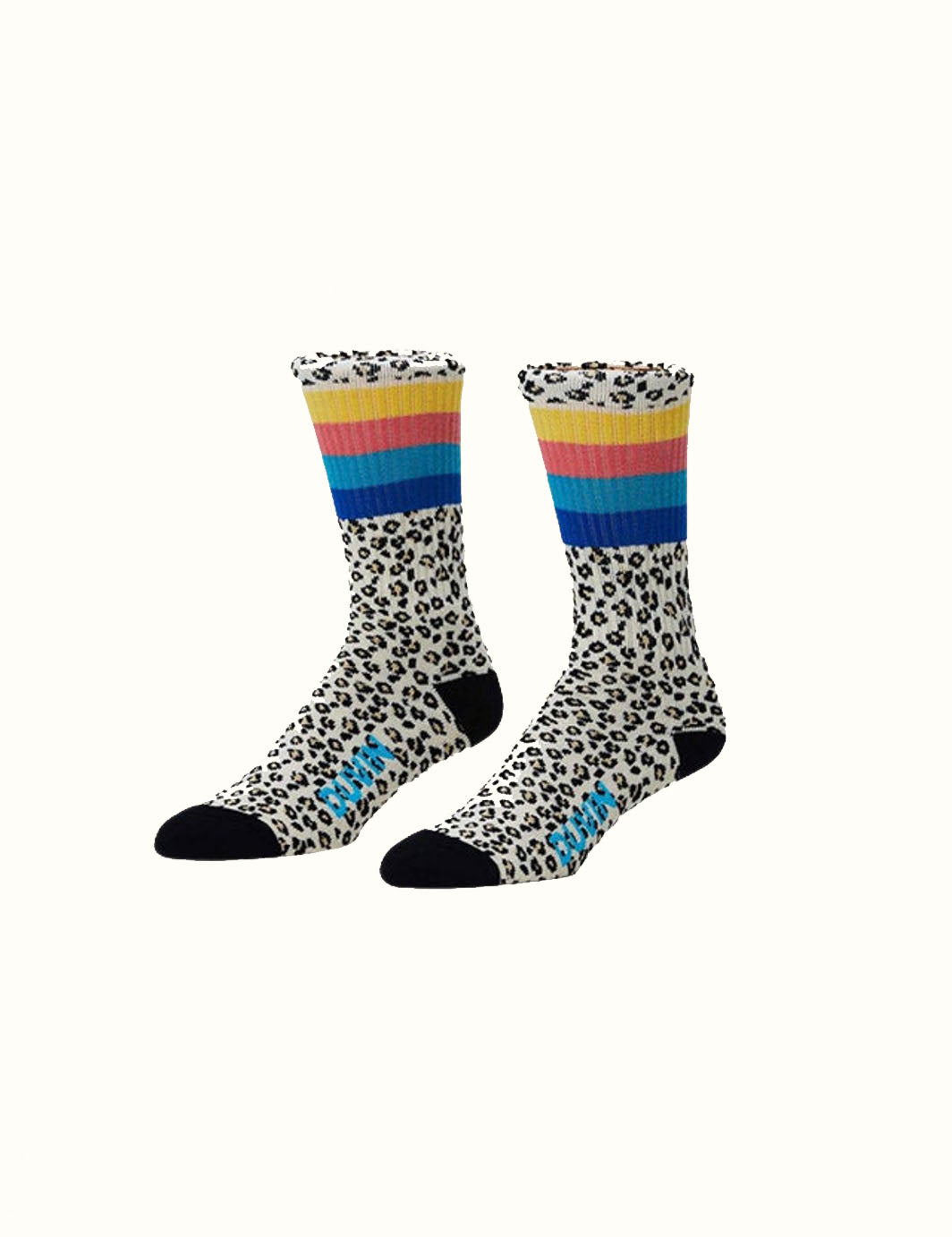 Cheetah Disco 4 Stripe Sock