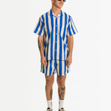 Travel Stretch Buttonup Blue