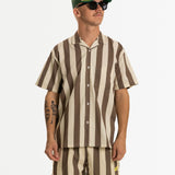 Travel Stretch Buttonup Brown