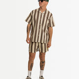 Travel Stretch Buttonup Brown