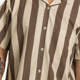 Travel Stretch Buttonup Brown