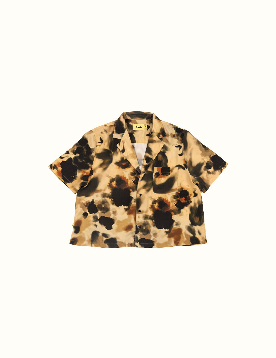 Washed Leopard Crop Buttonup