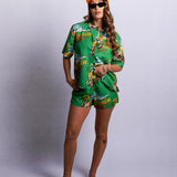 In Clouds Tencel Crop Cabana Shirt