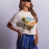 In Clouds Crop Tee