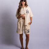 Gator Cotton Crop Cabana Shirt - Antique
