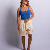 Staple Ribbed Tank - Blue