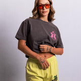 Gator Crop Tee - Black