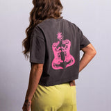 Gator Crop Tee - Black