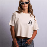 Gator Crop Tee - Antique