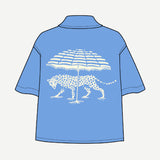 Relax Cotton Crop Buttonup - Blue