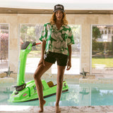 Paradise Crop Buttonup - Green