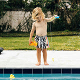 Zebra Disco Swim Short - Boys