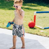 Zebra Disco Swim Short - Boys
