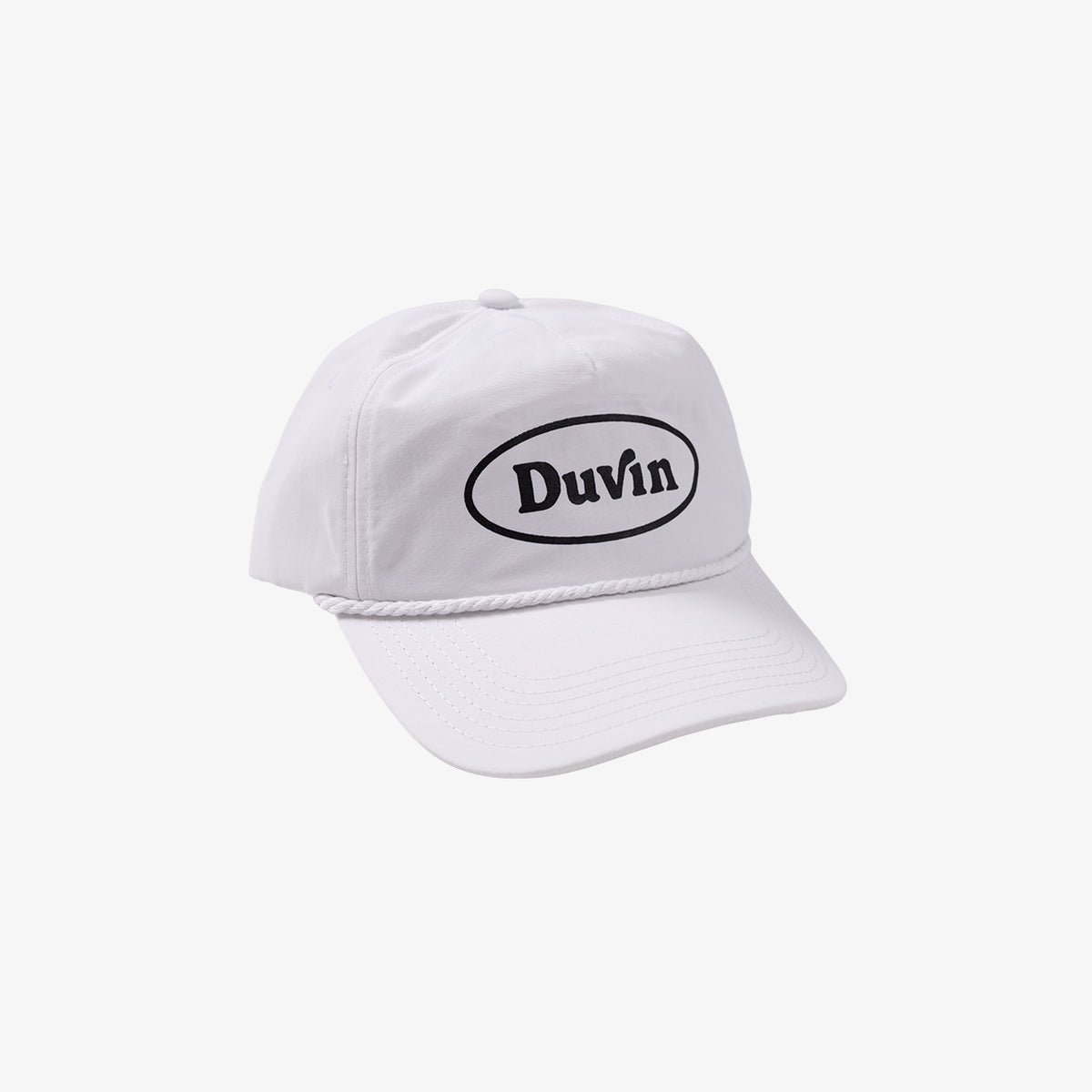Oval Hat Nylon White