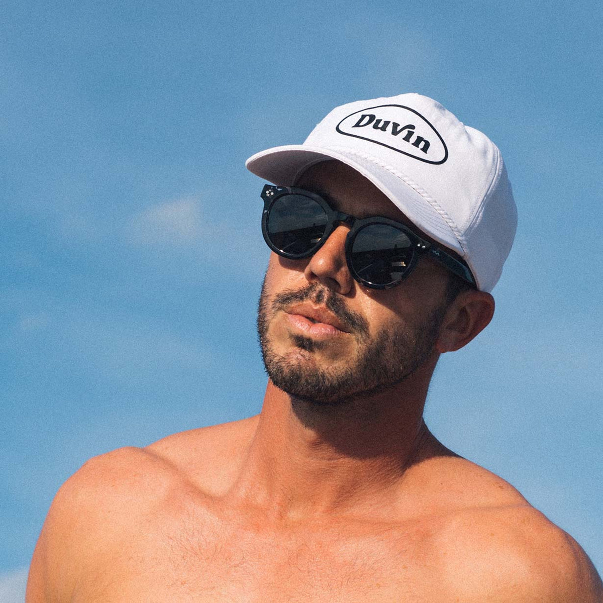 Oval Hat Nylon White