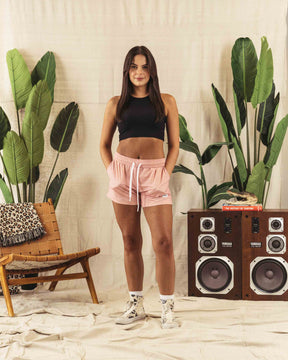Basics Mesh Lounge Short Pink