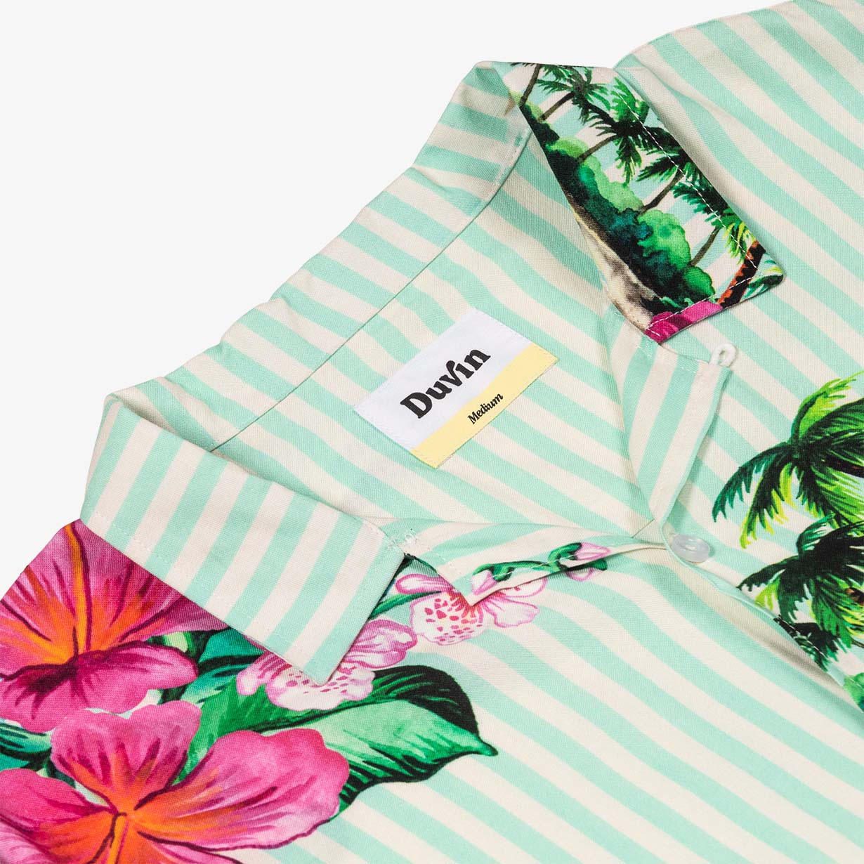 Pinstripes Floral Buttonup Shirt