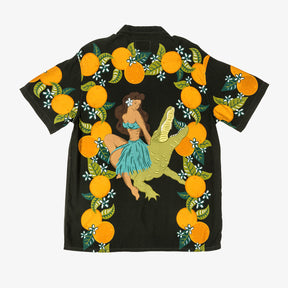 Tropical Orange Buttonup Shirt (SP 23) - Lightweight Stretch