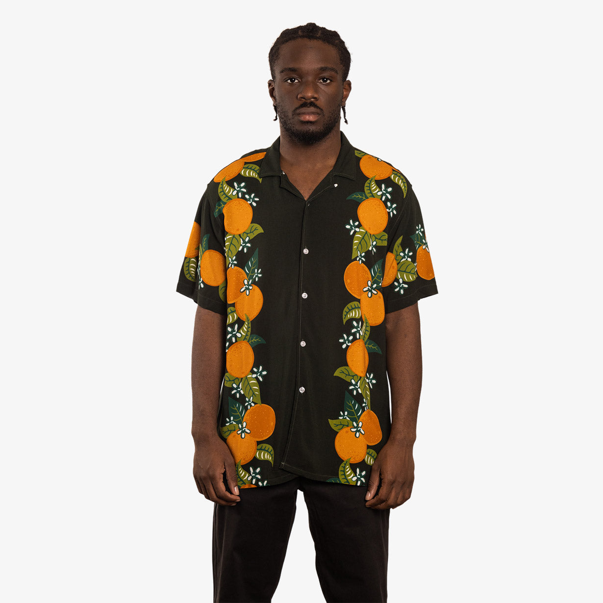 Shirt with oranges cheap on it