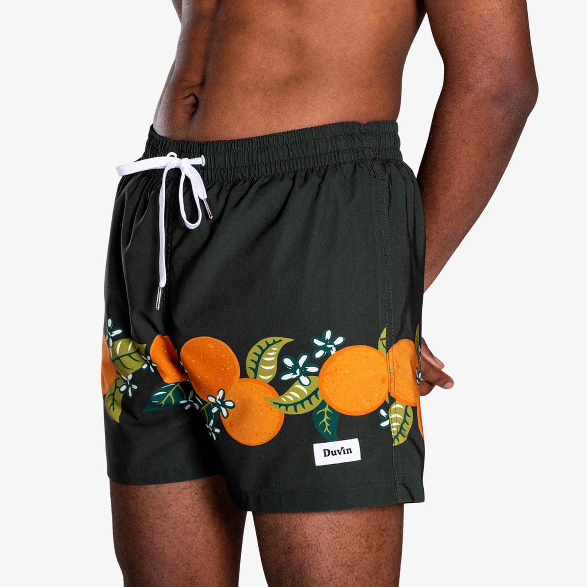 Tropical Orange Swim Short (Brief Liner)