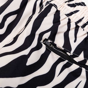 Zebra Disco Swim Short (Brief Liner)